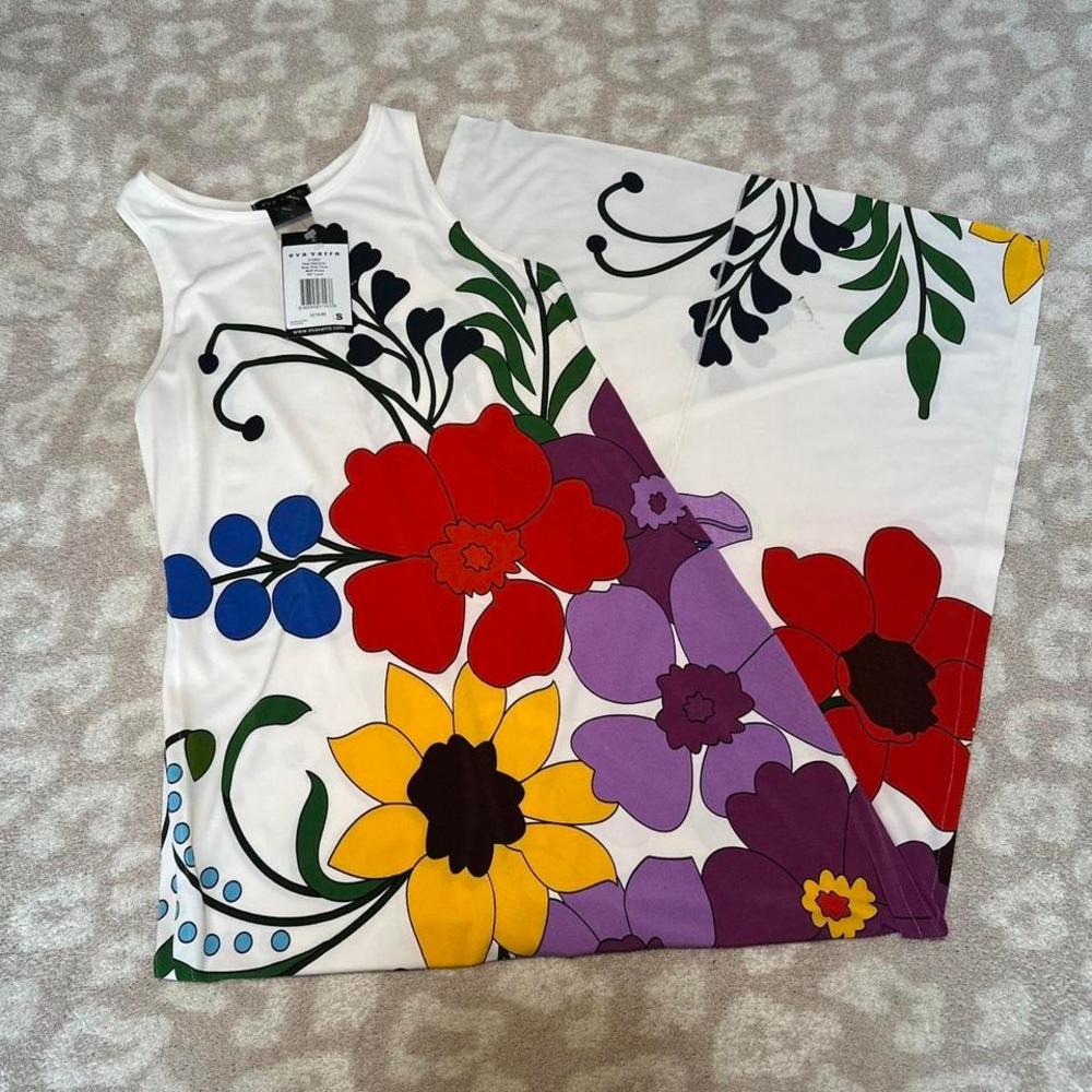 Eva Varro Bold Floral Midi Dress (NWT‎ BUT FLAWED)